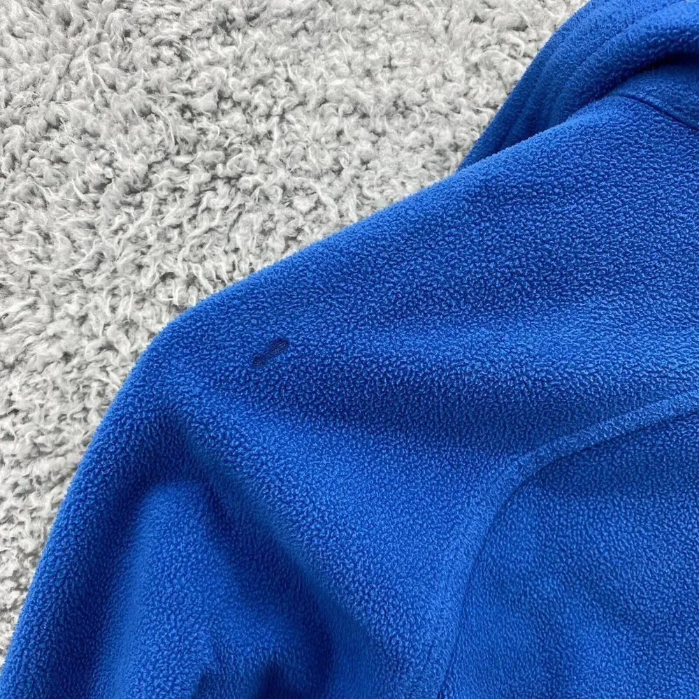 The NORTH FACE Fleece Boys Youth Blue Full‎ Zip Windwall Jacket Size Small READ